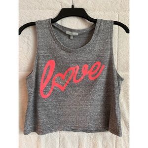 “Love” Tank Crop Top